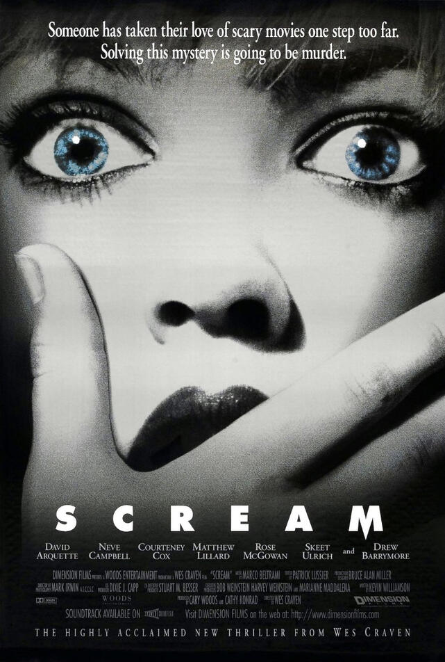 Scream Scary Movie Bingo Sheet